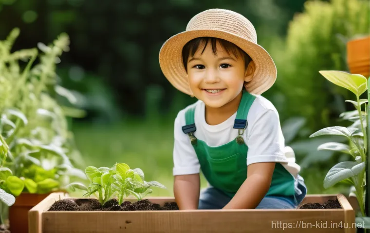 영유아 창의력 개발 - **Hands-On Creative Play**
    A group of three diverse young children, aged 5-7, are happily engage...
